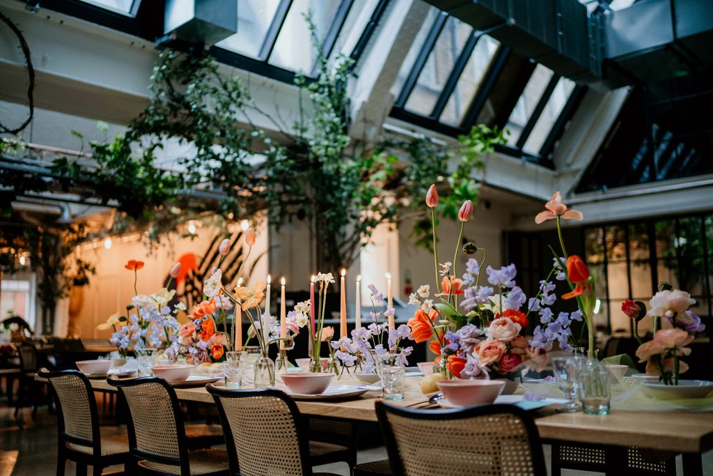 industrial modern wedding reception venue in london